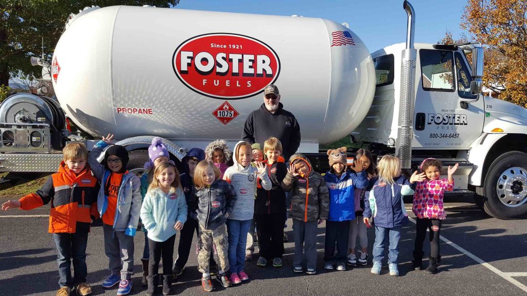 Foster Fuels Brings Out The Big Truck For Rockfish River Elementary