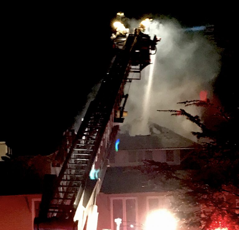 NEWS ALERT : Wintergreen : Fire Departments Battle Blaze At Condo Unit  –  (Video)