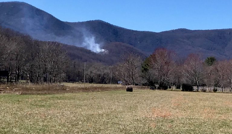 Downed Power Lines Spark Forest Fire Near Wintergreen Entrance (2:40 PM – Under Control)