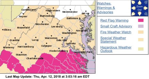FIRE WEATHER WATCH : Replaced & Expanded With Red Flag Warning : See In ...