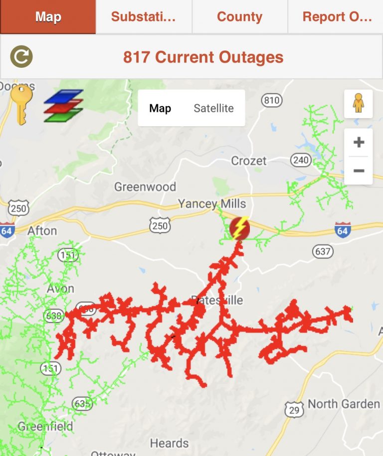 Power Restored To Over 800 Customers Out Earlier (Updated 3:06 PM EDT)