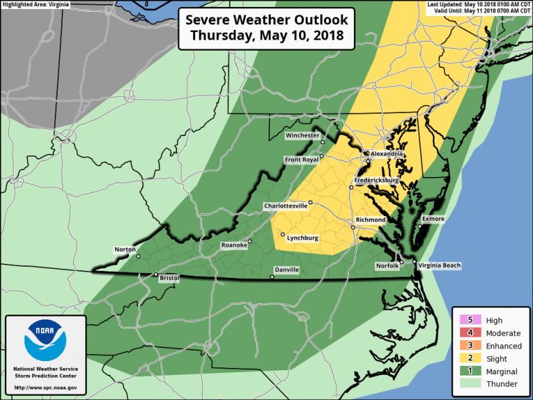 Afternoon Storms Likely Today – Some Possibly Strong To Severe