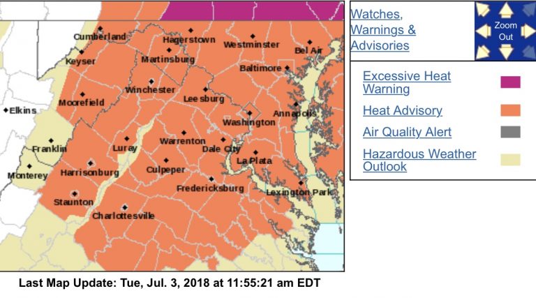 HEAT ADVISORY REMAINS IN EFFECT UNTIL 8 PM EDT THIS EVENING – EXPIRED