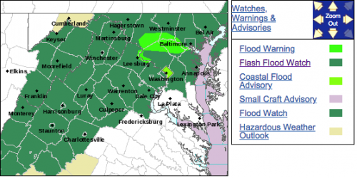 FLOOD WATCHES : In Effect Across The Blue Ridge Through Late Thursday Evening