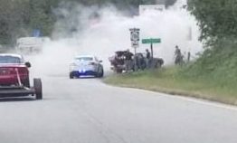 Nelson : Woods Mill : Car Fire On Route 29 SB Slows Traffic (Video)