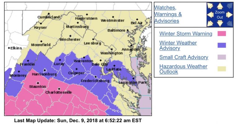 Winter Storm Warning : For Much Of The Blue Ridge