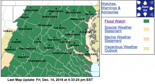 FLOOD WATCHES : With Varying Times Continue Across Blue Ridge :  EXPIRED / CANCELED