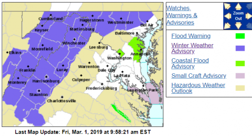 Winter Weather Advisory : Extended For Parts Of The Blue Ridge Until Late Friday / Early Saturday