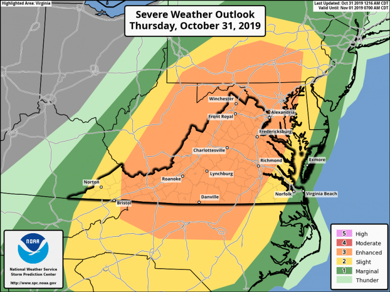 Strong to Severe Severe Storms Likely This Afternoon