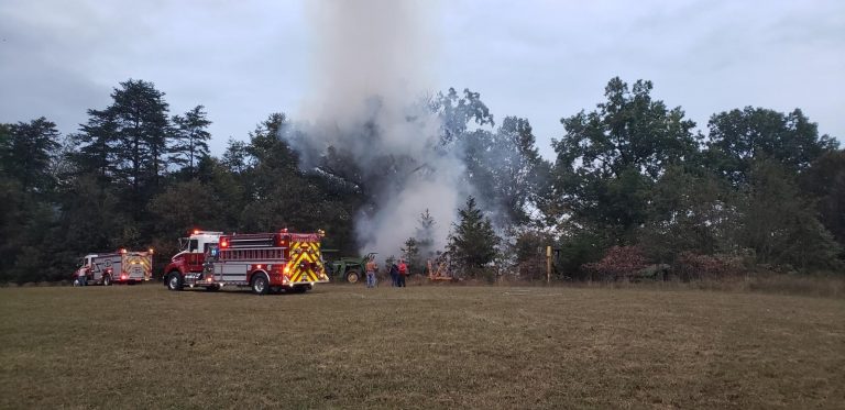 Afton : Crews Battle Fire At Storage Shed