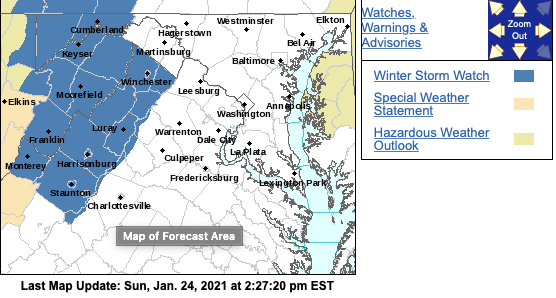 Winter Storm Watch : Along & West Of BRP : EXPIRED / CANCELED