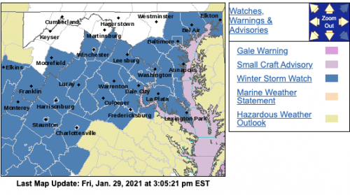 UPDATED : WINTER STORM WATCH / WARNING : EXPIRED / CANCELED