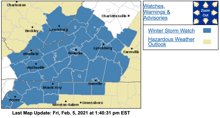 WINTER STORM WATCH : Late Saturday Night Into Sunday Morning Canceled / Expired