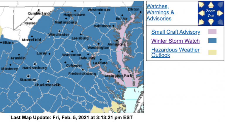 WINTER STORM WATCH : Upgraded to WINTER STORM WARNING Canceled / Expired