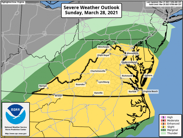 Severe Weather Possible Late Weekend