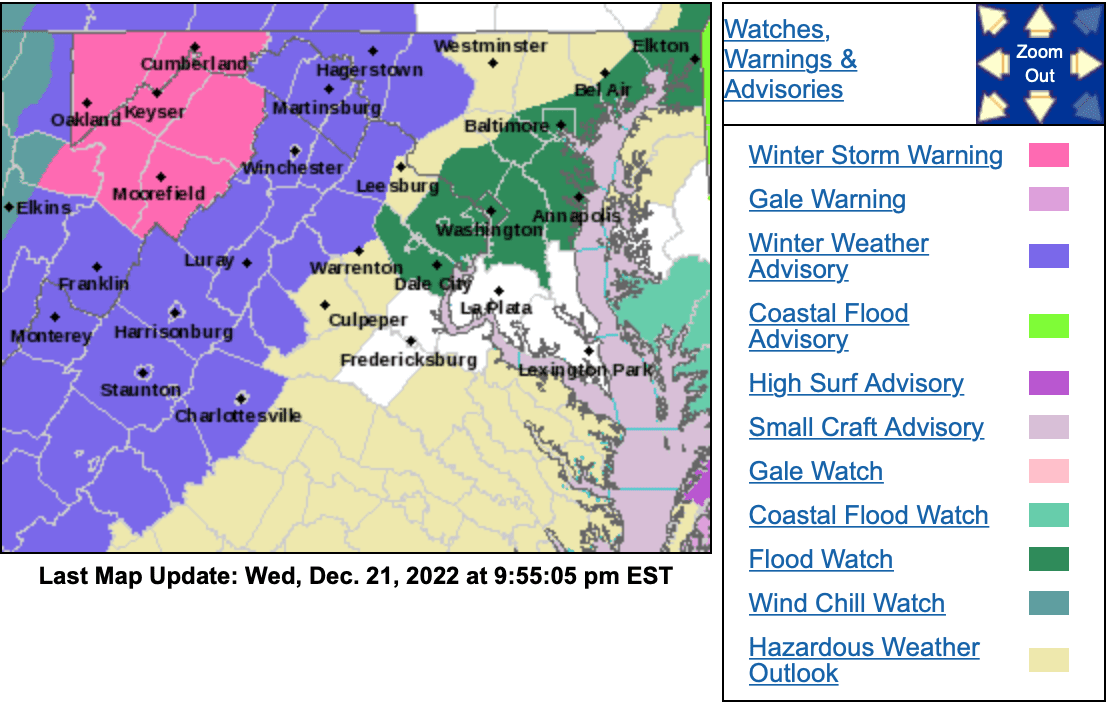Weather Bulletin : Winter Weather Advisory In Effect For Parts Of Area ...